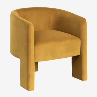 Sklum Pack De 4 Sillas De Comedor Con Reposabrazos En Terciopelo Xastru Sklum