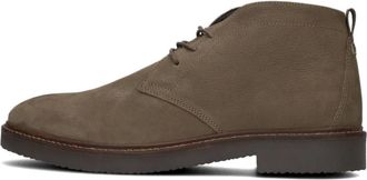 Mazzeltov Schoenen, Heren, Groen, 41 EU, Taupe Nubuck Veterschoenen Hudson