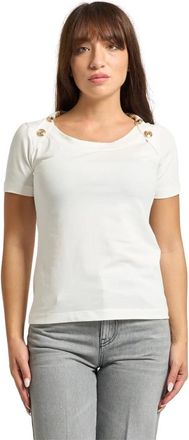 Gaëlle Paris Mujer, Camisetas, Blanco, Talla: L