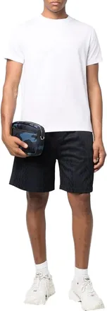 Valentino Monogram Jersey Track Shorts - Navy