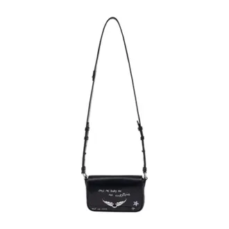 Zadig&Voltaire Womens Shoulder Bag Black Calfskin