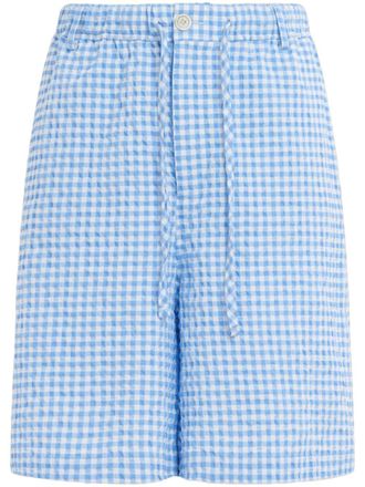 Marni Geruite shorts - Blauw