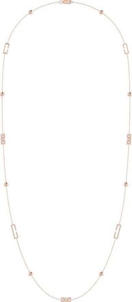 LuvMyJewelry Home Traffic Light Diamond Station Necklace - 0.25ct. in 14Kt Rose Gold Vermeil at Nordstrom Rack