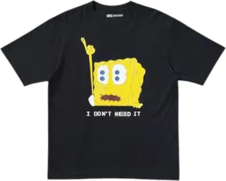 Uniqlo x Cactus Plant Flea Market Spongebob Squarepants T-Shirt Black 477915-09