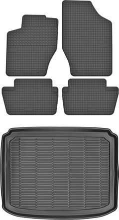 OEM Alfombrilla De Maletero Max-mat 911612 + Alfombrillas Motohobby 160101 - Peugeot 308 I Hatchback De 2007 A 2013. Sin Topes