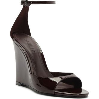Schutz Scarlett Wedge Ankle Strap Sandal in Maplewood at Nordstrom, Size 8.5