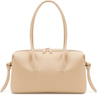 Yuzefi Brioche Duffle - Dames - Schoudertassen - Beige - ONE Size - Leer - Tassen
