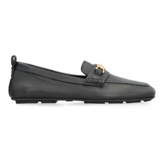 Versace Loafers, male, Black, Size: 8 US Villa Driver Shoes
