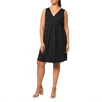 Eddie Bauer Aster Crossover Faux Wrap Mini Dress - Plus In Black