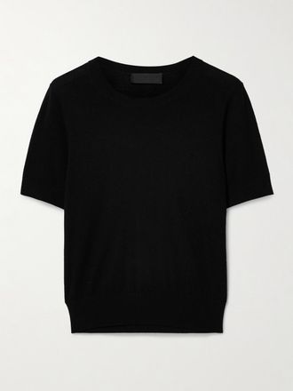 Nili Lotan T-shirt Slim-fit In Lana Merino Leilani - Nero