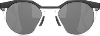 Oakley round-frame sunglasses - unisex - Carbon - 52 - Black