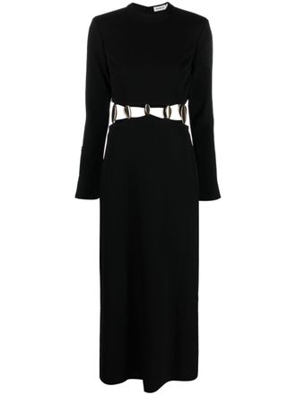 SIMKHAI cut-out detailing round-neck dress - Black