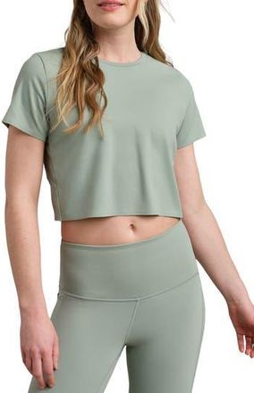Rhone Serene Crop Performance T-Shirt in Pacific Green at Nordstrom Rack, Size Xx-Large