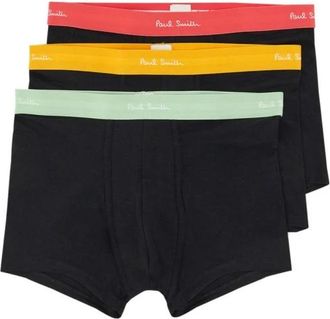 Paul Smith Stretch Cotton Boxer Briefs 3-Pack - Heren - Onderbroek - Zwart - S - Katoen - Ondergoed