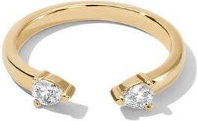 Miranda Frye Lyra Cubic Zirconia Open Ring in Gold at Nordstrom, Size 11