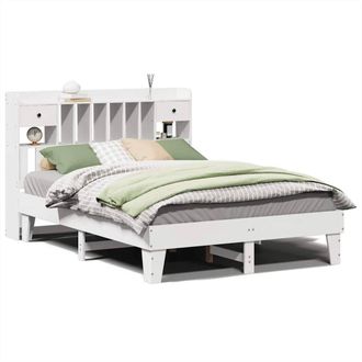 Berkfield Home Bed Frame without Mattress White 140x200 cm Solid Wood Pine