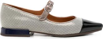 Chie Mihara Gallet Buckle-fastening Cap-toe Ballet Flats