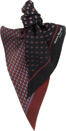 Maison Margiela Accessoires, Heren, Veelkleurig, ONE Size, Zijde sjaal dubbelzijdig
