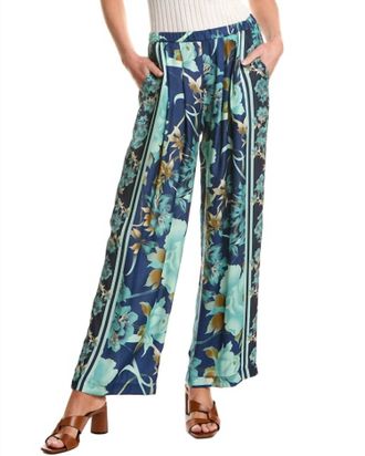 Johnny Was Terri Pleated Pant In Peonee