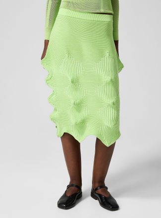 Issey Miyake Womens Linkage knit skirt