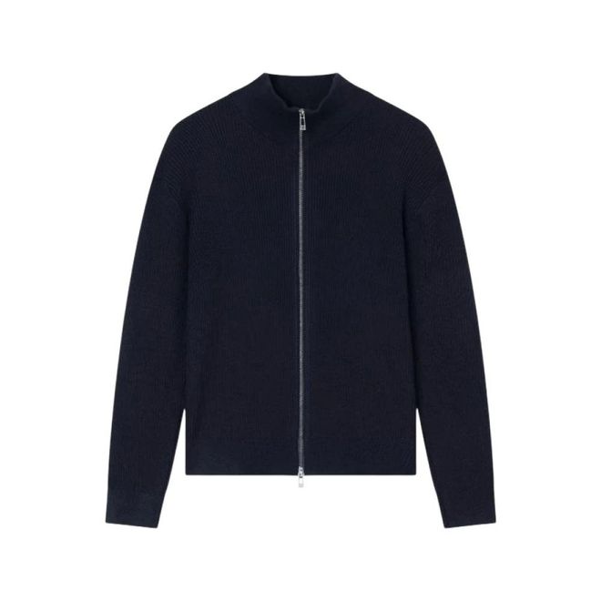 A|X Armani Exchange Homme, Pulls, Bleu, Taille: S Full Zip Ribbed