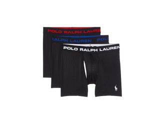 Polo Ralph Lauren 3-Pack Perfect Pouch Boxer Briefs Mens Underwear Black : MD, Elastane/Mesh/Nylon