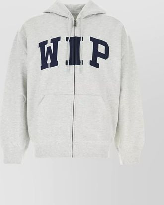 Carhartt Work in Progress hooded cotton blend sweat jacket