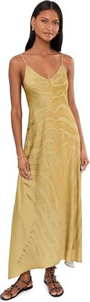 AllSaints Leona Dress Womens Dress Zebra Sand Gold : UK 16 (US Womens 12), Polyamide/Polyester