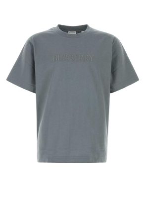Burberry Grey Logo Crew Neck T-Shirt
