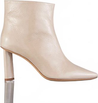 Frame Denim Womens Odette Bootie Heel In Cream