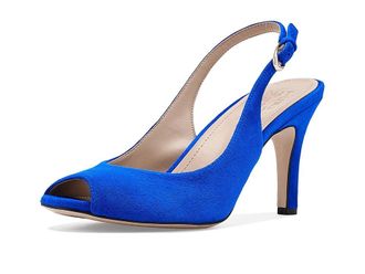 Naturalizer 27 Edit Alexa Womens Sandals Photon Blue Suede : 6.5 M (B), Leather