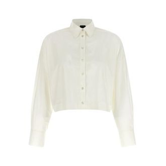 Pinko Pinko - Carne Shirt - Dames - Blouses & Shirts - Wit - Maat: L Katoen