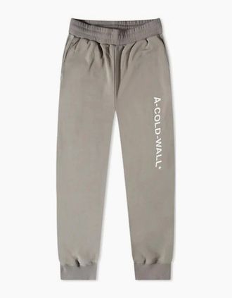 A-Cold-Wall* Mens Essential Logo Sweat Pant - Mid Grey - Size: Regular/36