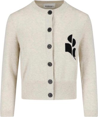 Isabel Marant Cropped Sweater with Button-Down Front