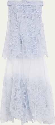 SIMKHAI Rennis Lace Bustier Gown
