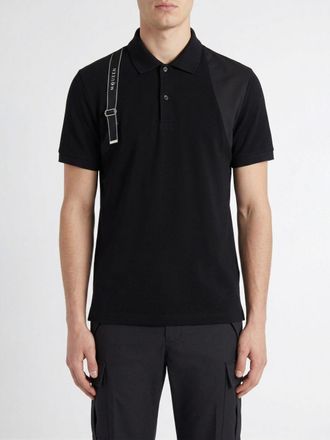 Alexander McQueen Polo in cotone stampata McQueen