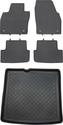 OEM Skoda Fabia Iii Nj Kombi De Enero De 2015 A 2021. Juego De Alfombrillas De Goma Para Coche Y Alfombrilla Para Maletero