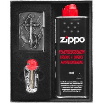 OEM Encendedor Zippo Nautic Emblem Set De Regalo N.&deg; 1