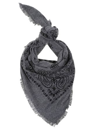Kujten Hachiko Bico Bandana Paisley Cashmere Scarf