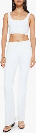 Mother Weekender Jeans In White