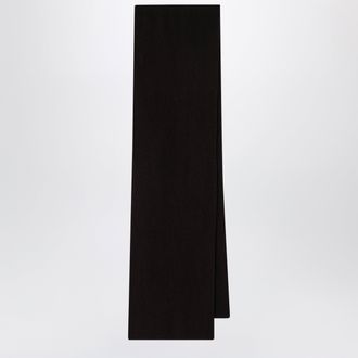 Le Bonnet Scarf in wool and Caregora in Espresso