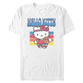 Hello Kitty Mens Hello Kitty Retro and Sports Hello Kitty Graphic T-Shirt in White at Nordstrom, Size Xxx-Large