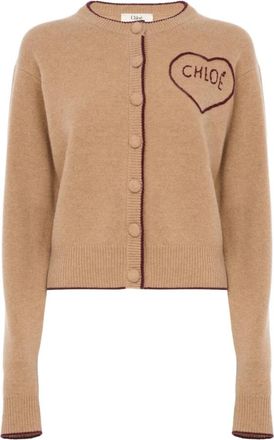 Chlo&eacute; Cardigans - Dames - Vesten - Bruin - M - Truien & Vesten