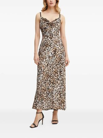 Guess Co leopard-print maxi dress - Neutrals
