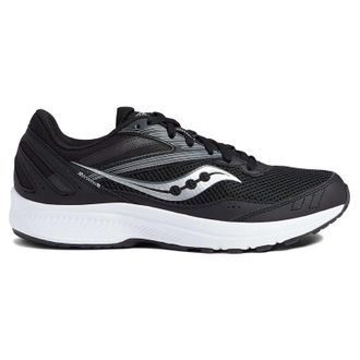 Saucony Cohesion 15 Textile Synthetic Mens Lace Up Trainers - Black White - Size:UK 10.5