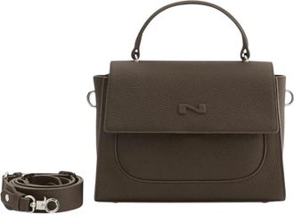 Nathan-Baume Charl&egrave;ne Handtas - Dames - Handtassen - Bruin - ONE Size - Leer - Tassen
