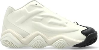 Yohji Yamamoto Megaball Sportschoenen - Heren - Sneakers - Wit - 44 1/2 EU - Leer - Schoenen