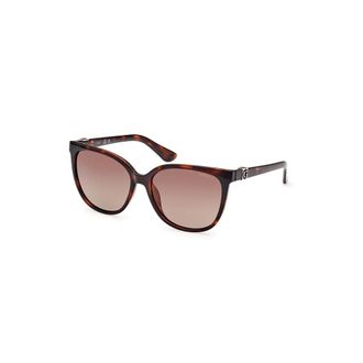 Guess Sunglasses, female, Brown, Size: 55 MM Polarized Havana Sunglasses