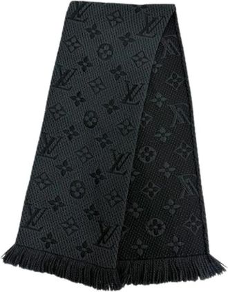 Louis Vuitton Pre-owned Stole - Dames - Vintage Accessoires - Grijs - ONE Size - Wol - Vintage