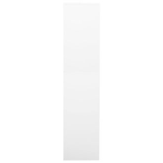 Berkfield Home Office Cabinet White 90x40x180 cm Steel | Size: 90 x 40 x 180 cm